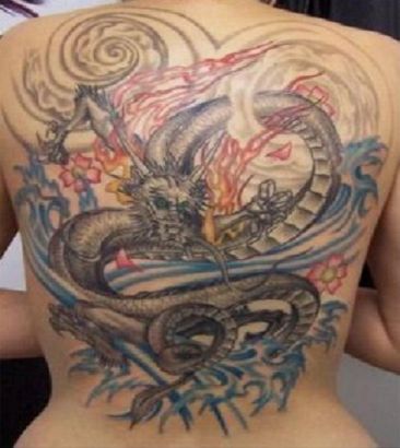 Chinese Dragon Pics Tattoos On Backs